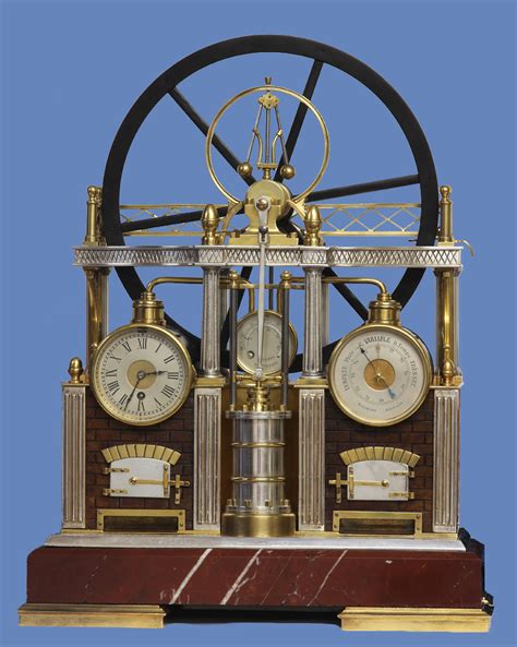 C1895 Automated Steam Engine Industrial Clock Sundialfarm