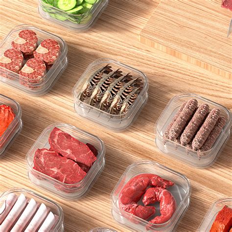 Dining Refrigerator Meat Dividing Box Storage Box Food Grade Special