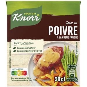 French Click Knorr Sauce Aux Trois Poivres Sachet 30g