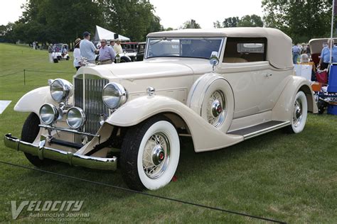 1933 Packard Model 1001 Convertible Victoria information