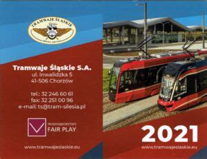 Pocket Calendar Tramwaje Śląskie S A Poland Tramwaje Śląskie S A