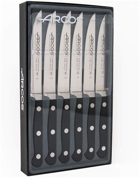 Amazon Arcos Series Clasica Knife Set 6 Pieces 6 Steak Knives