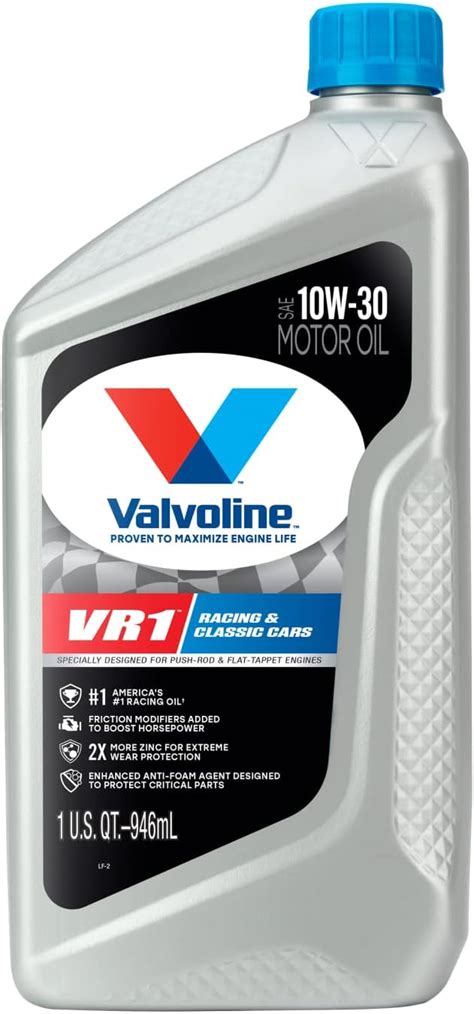 Valvoline 10w 30 Vr1 Racing Motor Oil 1qt 822388 Amazonca