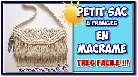 Comment Faire Un Sac Tr S Facile En Macram En Corde Franges Tuto