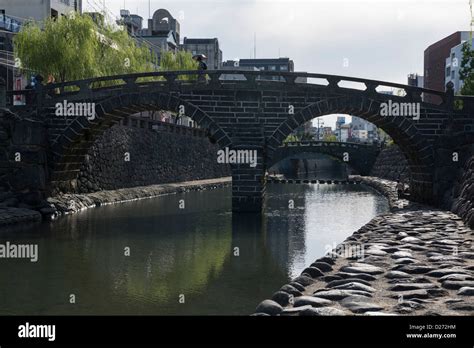 The Megane Or Spectacles Bridge Over The Nakashima River Nagasaki