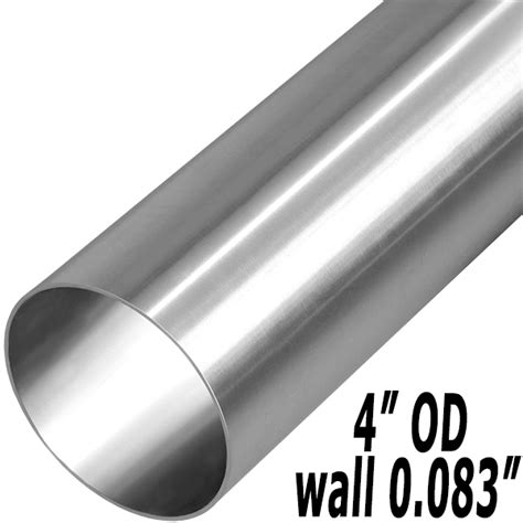 Grade A Stainless Steel Vacuum Tubing 4 In OD Polished ID OD 0