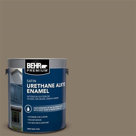 Behr Premium Gal Ppu Native Soil Urethane Alkyd Satin Enamel