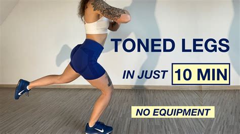 TONED LEGS Workout 10 MIN LEGS Workout NO EQUIPMENT Homeworkout