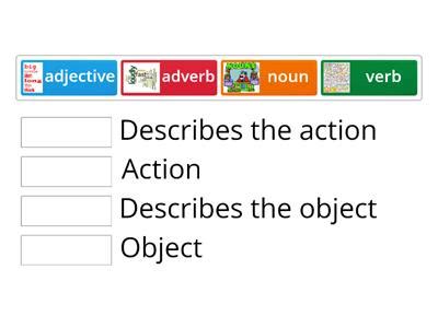 Noun Verb Adjective Game Teaching Resources