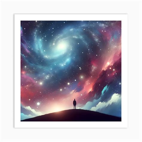 Galaxy Background Art Print by DigitalDoodle - Fy