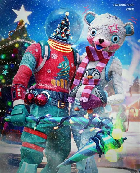 Fortnite Christmas Wallpaper 4k