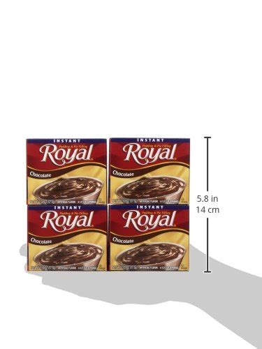 Royal Instant Pudding Dessert Mix Chocolate Fat Free 12 2 Oz Boxes