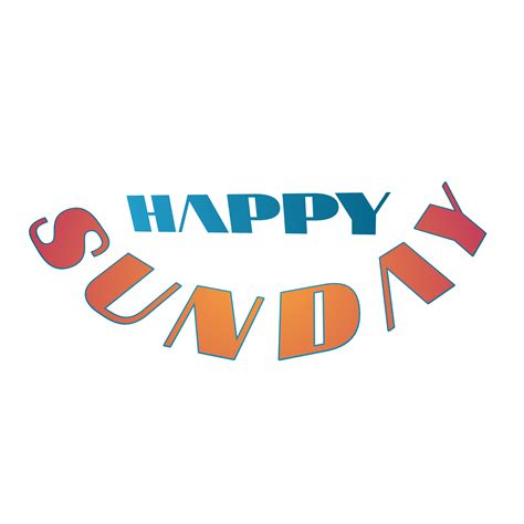 Free Picture of alphabetical happy Sunday logo in transparent ...