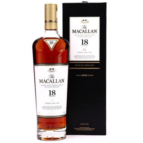 Macallan 18 Year Old Sherry Oak 2020 Release Whisky Auctioneer