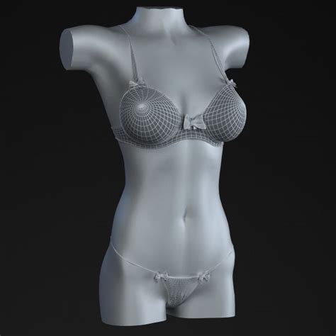 Bikini 3 Modelo 3D 25 Obj Fbx Max Free3D