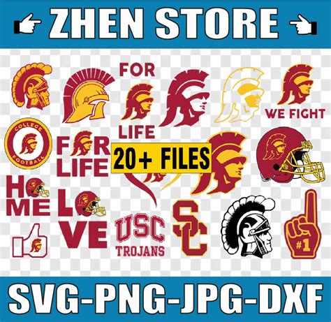 USC Trojans Football svg, football svg, silhouette svg, cut - Inspire ...