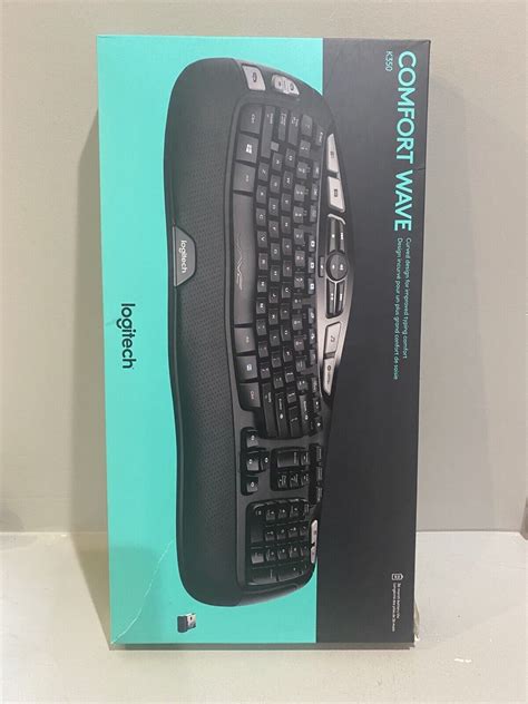 Logitech K Wireless Comfort Wave Membrane Ergonomic Keyboard