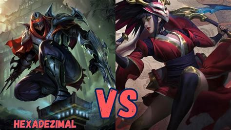 LEAGUE OF LEGENDS ZED VS AKALI MID 6 0 7 LEGENDARY GAME YouTube