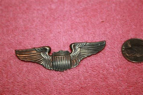 Ww2 Sterling Us Army Air Force Pilot Wings 2 2117428859