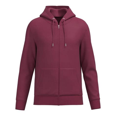 Sudadera George Talla G Lisa Con Cierre En Medio Y Capucha Vino Walmart