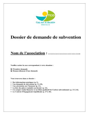 Fillable Online Dossier De Demande De Subvention Pour Les Particuliers