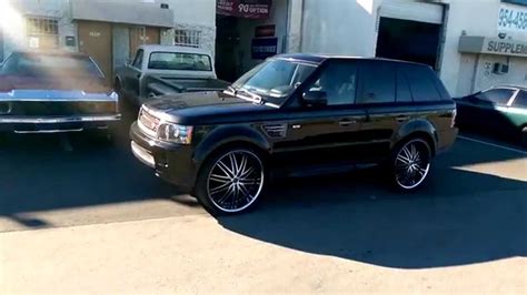 26 Inch Lexani Lx 10 Black Chrome Lip Rims Range Rover Wheels South Beach Rims