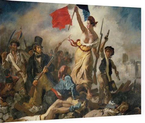 De Vrijheid Leidt Het Volk Eug Ne Delacroix Foto Op Plexiglas X