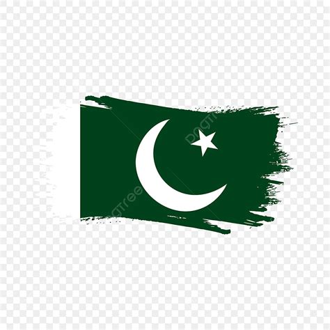 Pakistan Flag Clipart Vector Pakistan Flag Watercolor Brush Pakistan