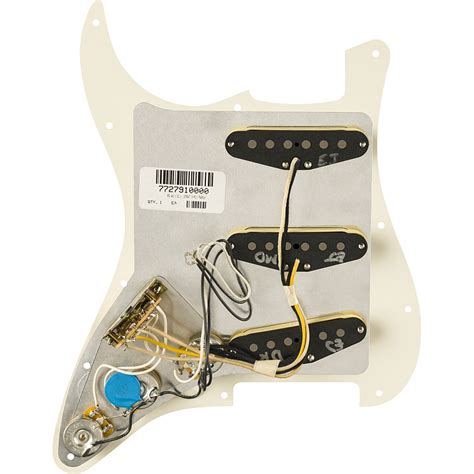 Fender Eric Johnson Pre Wired Strat Pickguard Parchment Pickup Electr