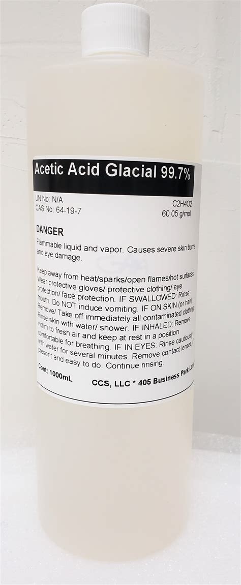 Acetic Acid Glacial 1000ml Walmart