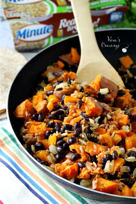 Sweet Potato And Black Bean Vegan Skillet Andor Burritos