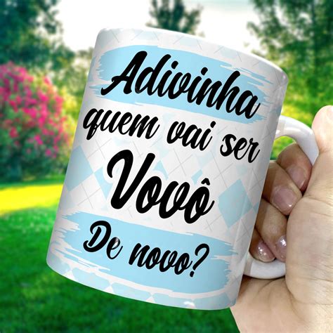 Arte Caneca An Ncio Gravidez Adivinha Quem Vai Ser Vov Elo