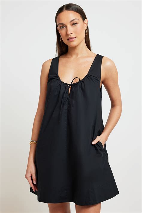 Nude Lucy Inka Mini Dress Black Stylerunner