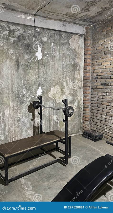 Empty Prison Cell with Gym Equipment Stock Image - Image of aging, hard ...