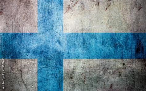 Finnish flag Stock Photo | Adobe Stock