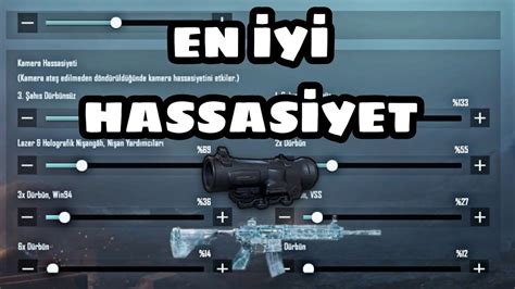 DÜNYANIN EN İYİ HASSASİYET AYARLARI PUBG MOBİLE YouTube