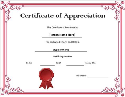 Appreciation Certificate Template Pdf Pdf Template - Bank2home.com