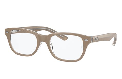 Occhiali Da Vista Rb1555 Optics Kids Con Montatura Beige Su Trasparente