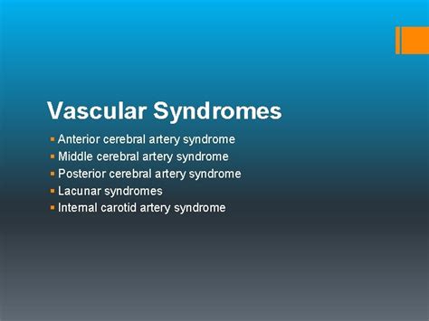 Stroke 15 Vascular Syndromes Cerebral Blood Flow Cbf