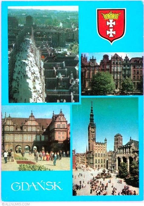 Gdańsk Views 1988 Gdańsk 1945 Poland Postcard 38743