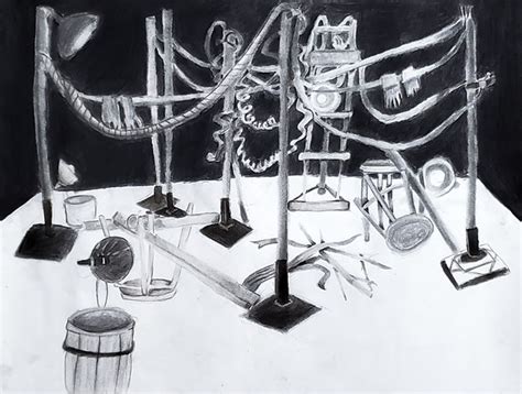 Negative Space Drawing Still Life