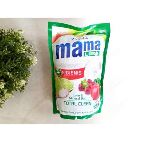 Jual Mama Lime Sabun Cuci Piring Mineral Salt Pouch Ml Shopee