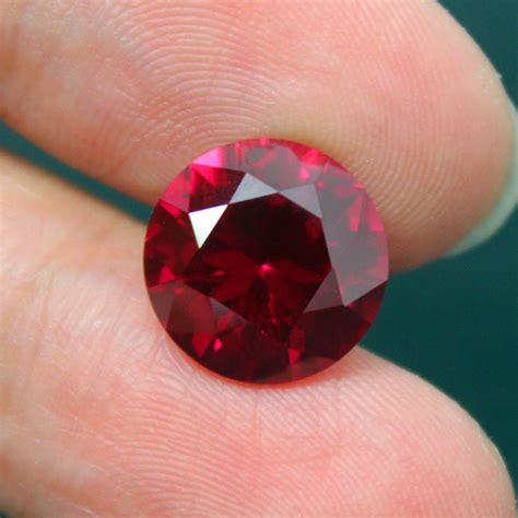 USD 7 46 Round Ruby Naked Stone Pigeon Blood Ruby Naked Stone Natural Mineral Powder Fusion