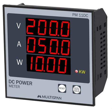 Multispan Single Pm 11dc Digital Dc Meter For Industrial Dimension