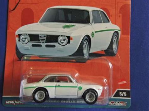 Models Hot Wheels ALFA ROMEO Giulia Sprint GTA Spettacolare Car Culture With Full Metal Real