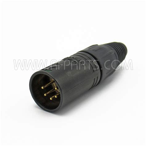 NC5MX B Neutrik 5 Pole Male XLR Cable Connector With Black Metal