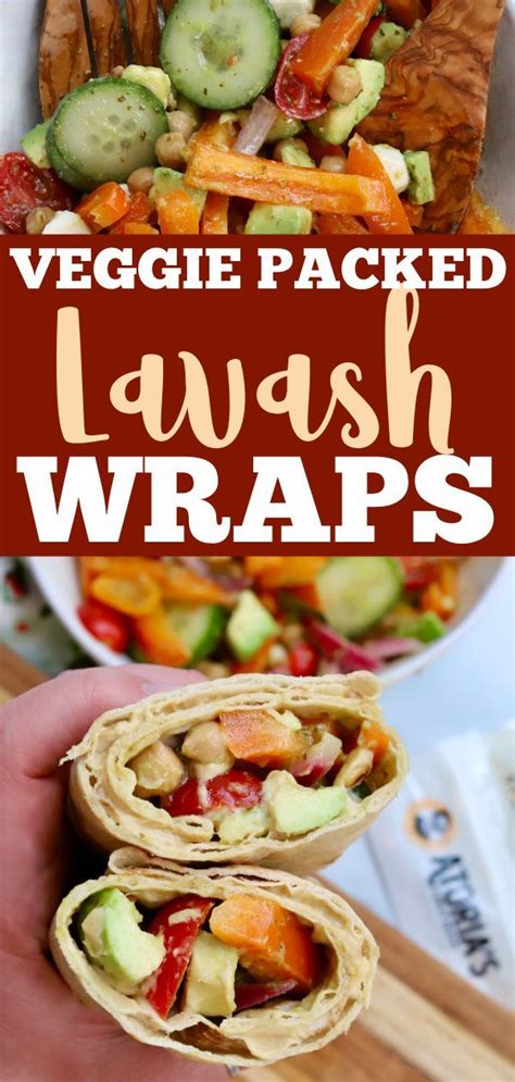 This Veggie Packed Lavash Wrap Is A Quick And Easy Lunch Option For