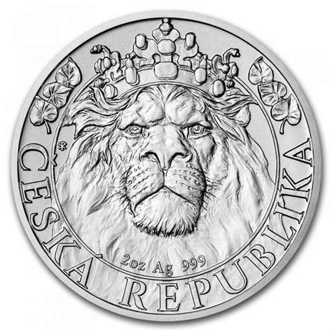 Niue Czech Lion 2 Uncje Srebra 2022 Metal Market Europe