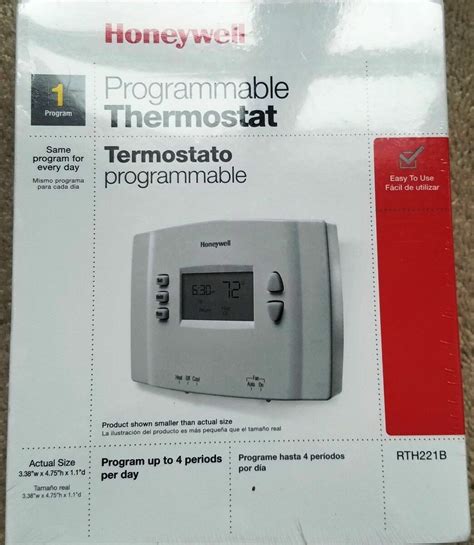 New Honeywell Rth221b Basic 1 Week Programmable Thermostat Ebay