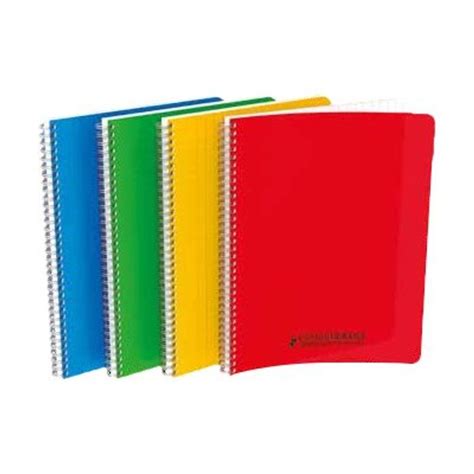 Conqu Rant Classique Cahier Polypro Spirale X Cm Pages